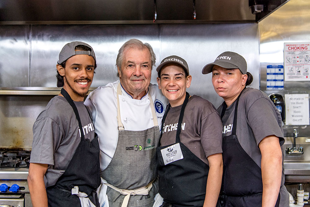 Jacques Pépin and community kitchen partners