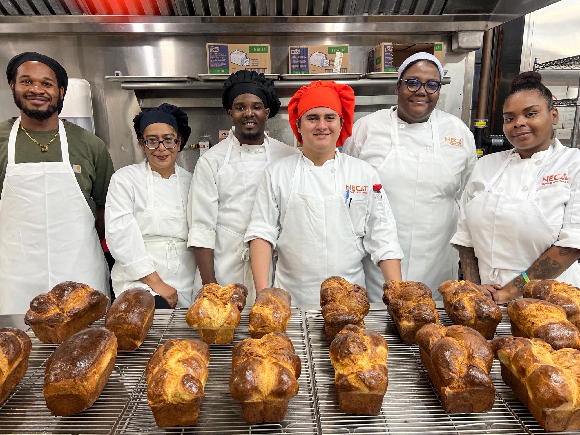 Culinary students at New England Center for Arts and Technology