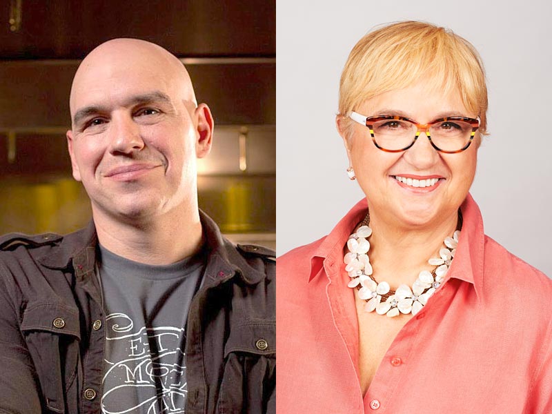 Michael Symon and Lidia Bastianich