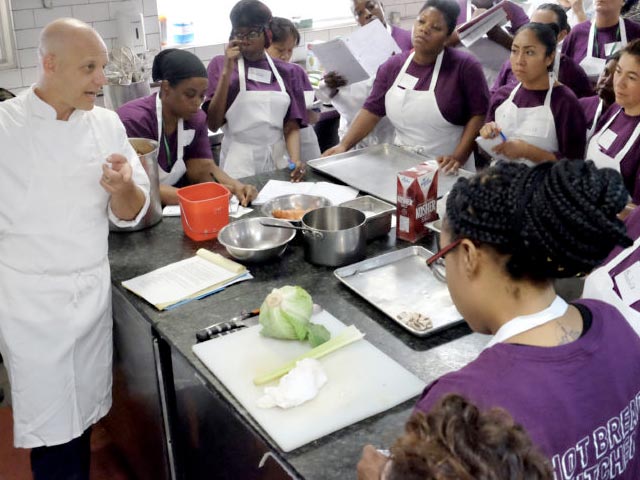 Culinary students at Hot Bread Kitchen