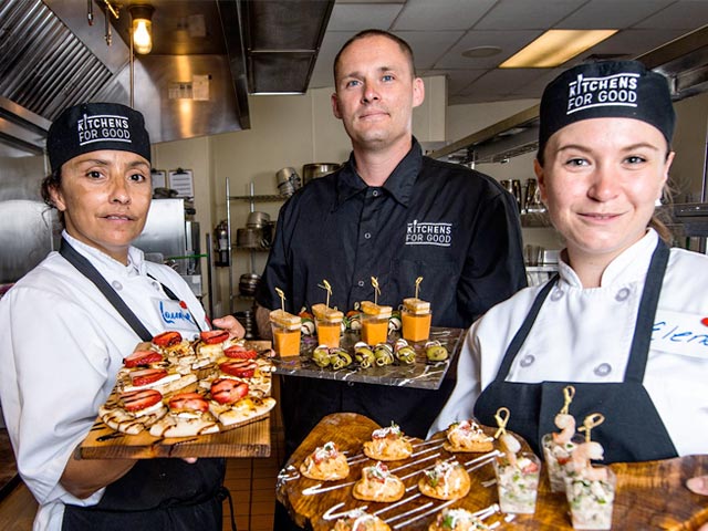 Culinary students at Kitchens for Good