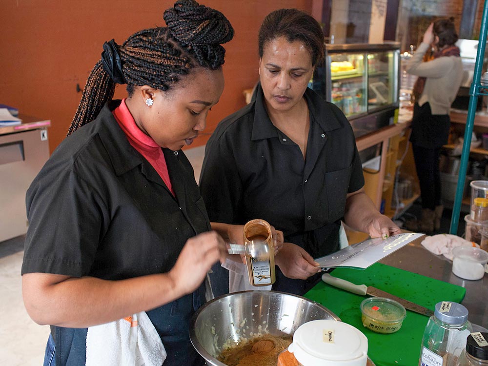 Culinary students at Project Feast