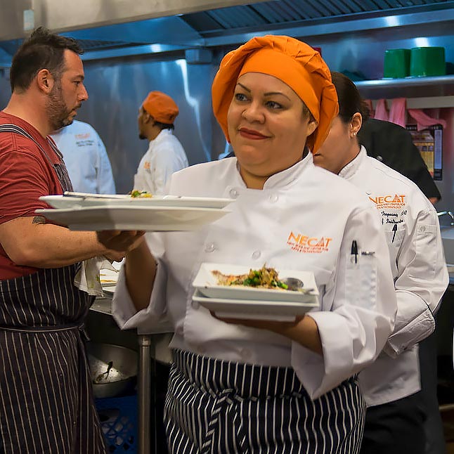 NECAT culinary student