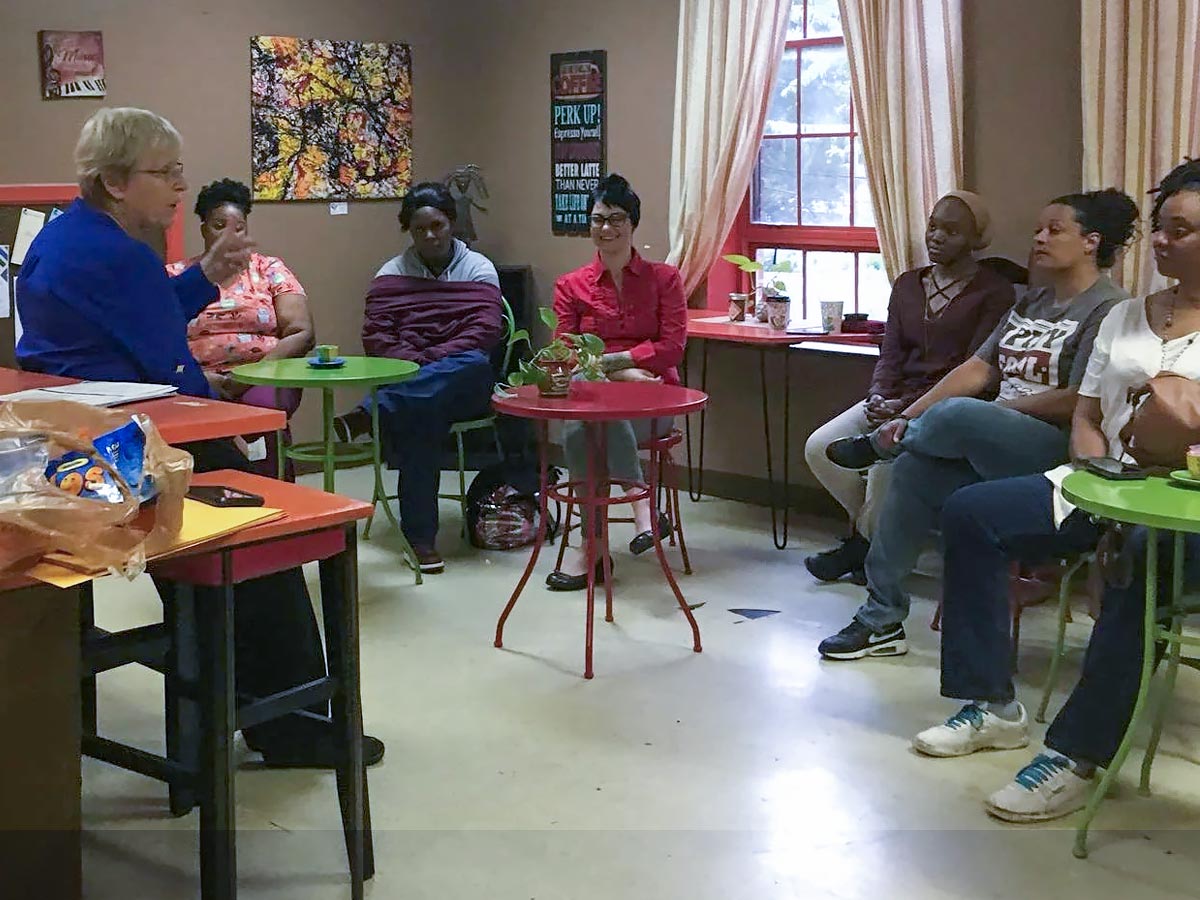 Culinary students at East Lake Recovery Drop-In Center