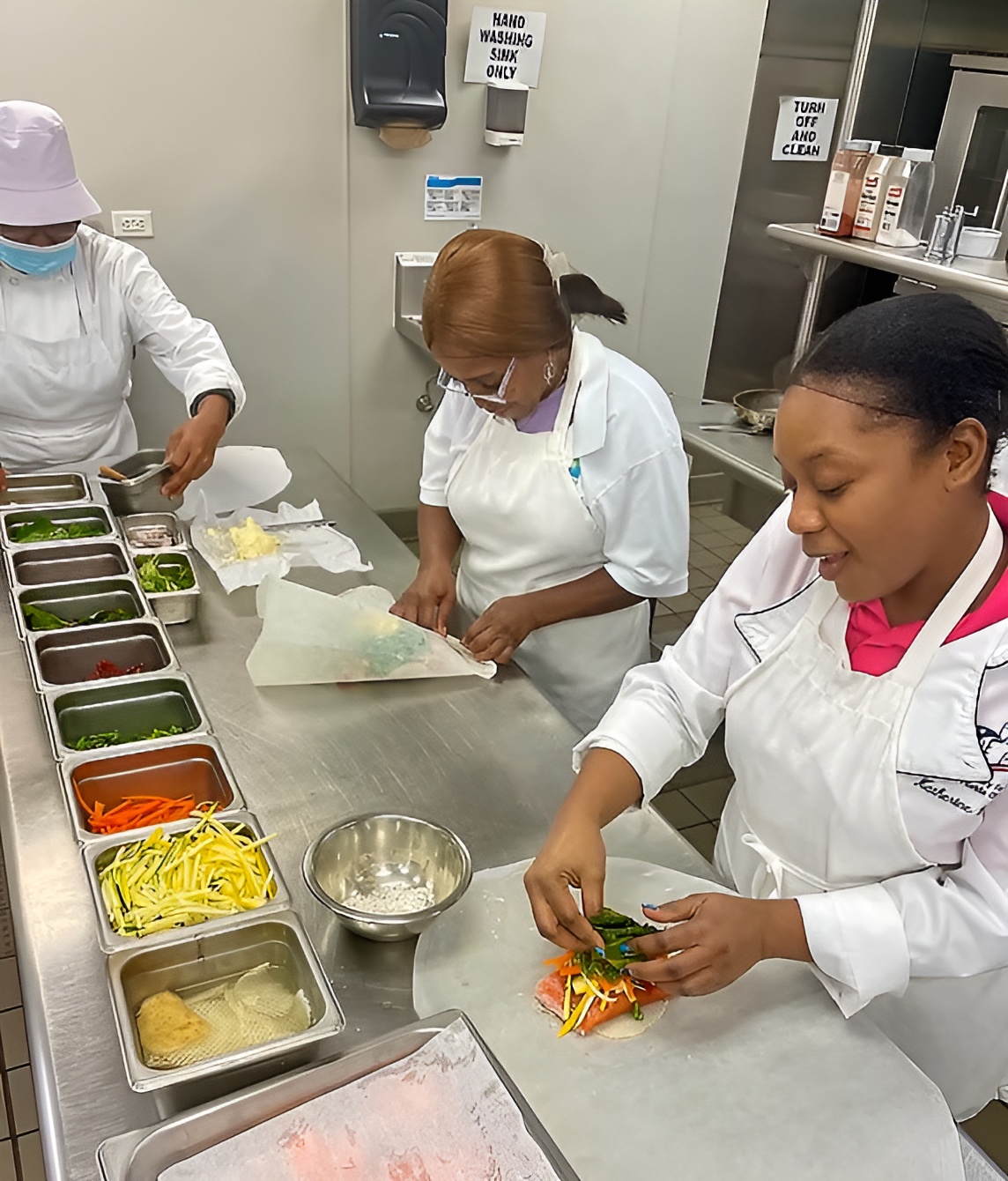 Culinary students at Pathlight Home