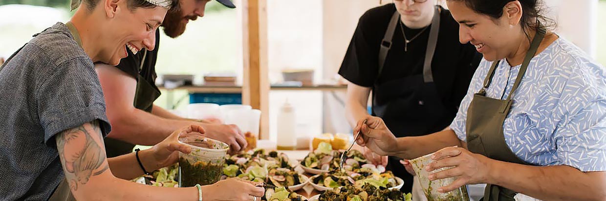 Chefs Reneé Touponce and Natalia L. Vallejo
