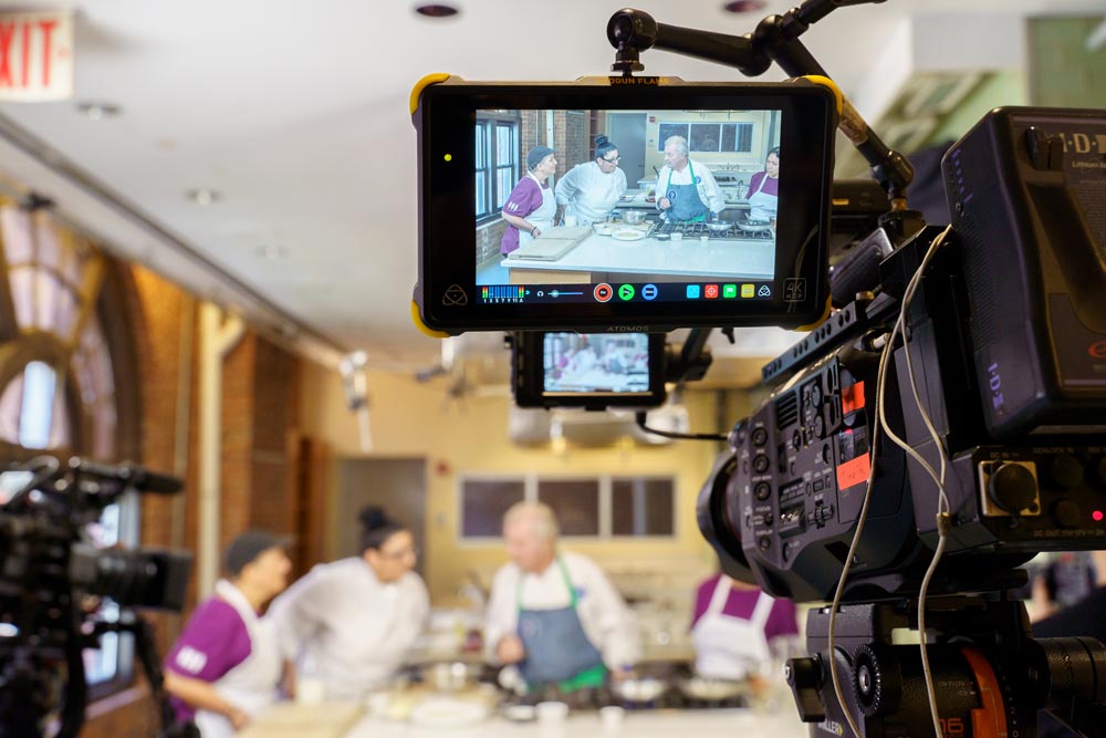 Jacques P&eacute;pin and community kitchen partners