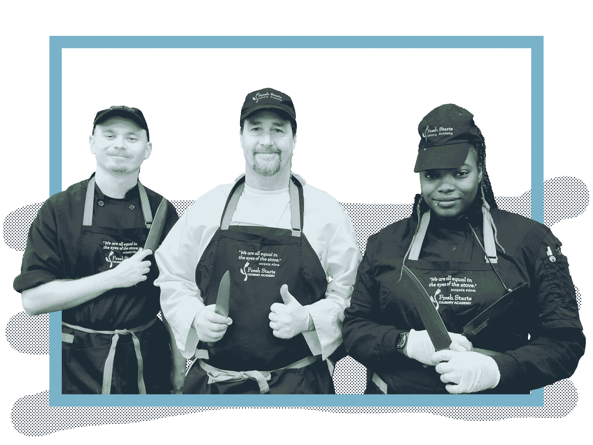 Culinary students at Homeward Bound