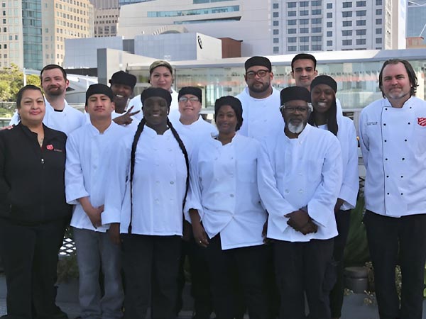 Culinary students at The Salvation Army Golden State