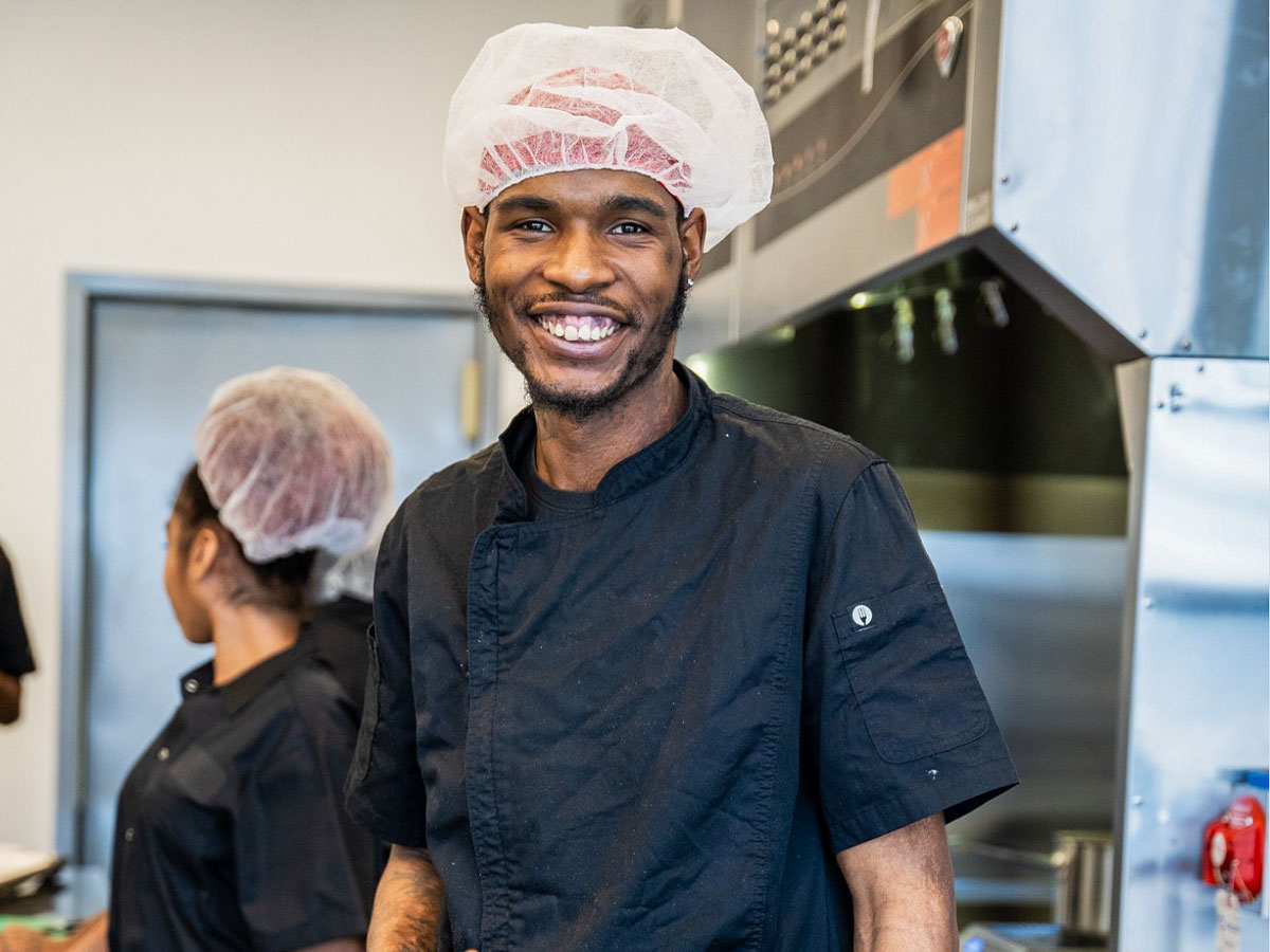 Culinary students at Drive Change