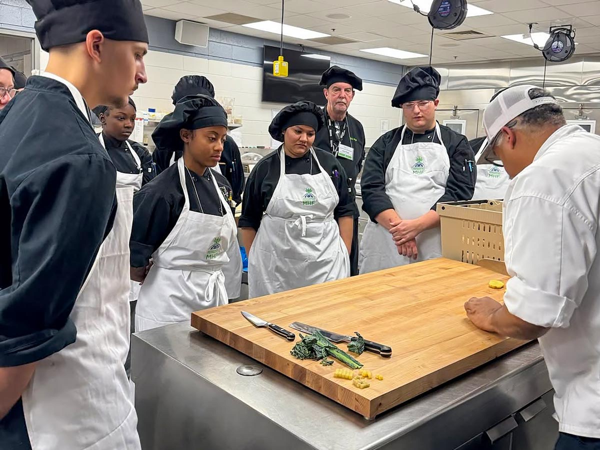 Culinary students at Michigan Hospitality Foundation