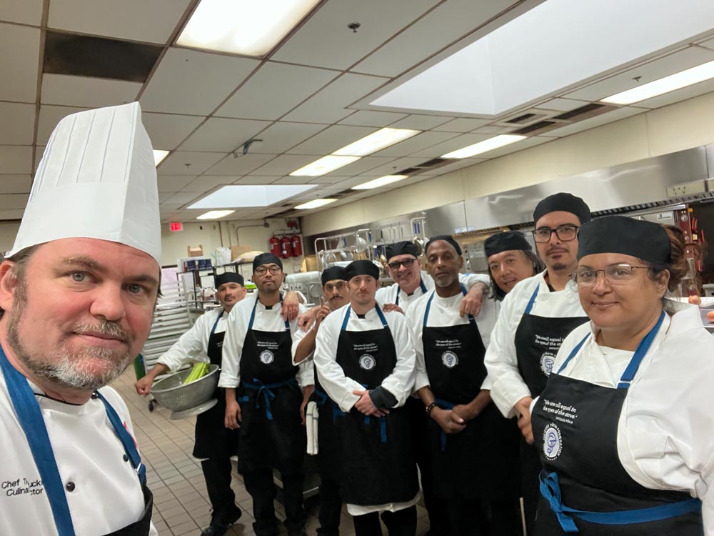 Culinary students at Salvation Army Napa Culinary Training Academy