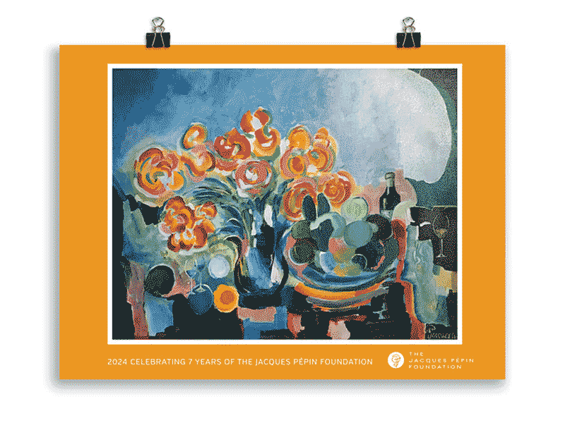 Image of a poster with flowers