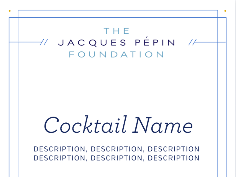 Image of a cocktail sign template