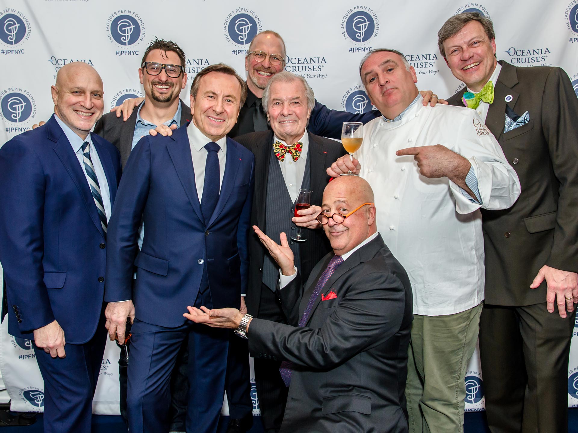 Tom Colicchio, Daniel Boulud, Jacques Pepin, Andrew Zimmern, Jose Andres