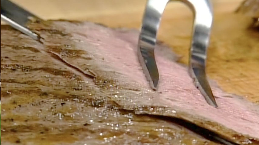 Carving a Flank Steak