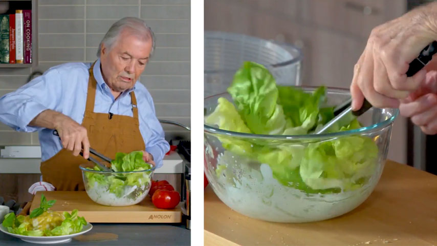 Chef Pépin makes three simple salads