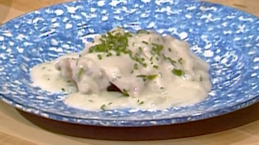 Jacques Pépin Budget Cooking Chicken in Cream Sauce