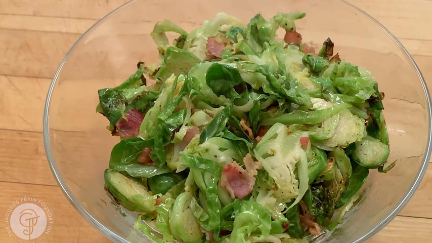 Sautéed Brussel Sprouts with Bacon