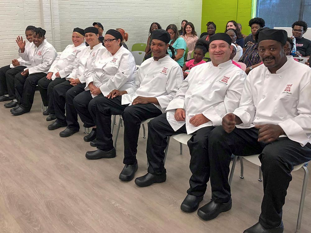 Culinary students at Food Jobs Work