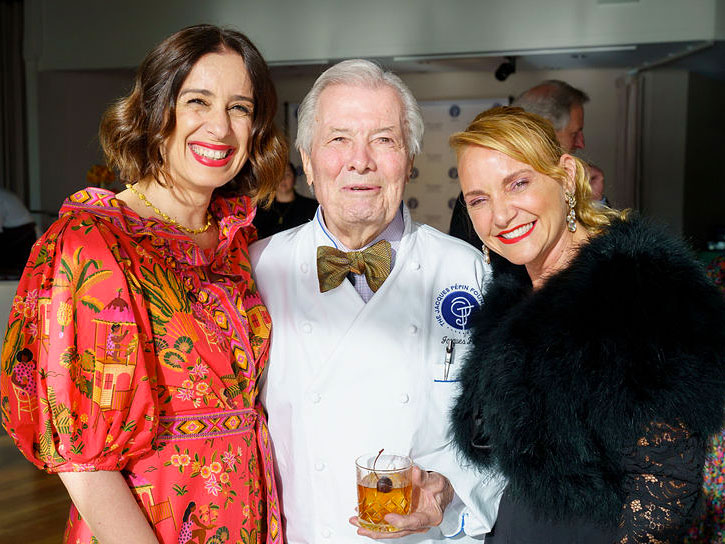 Jacques Pepin with guests at the 2023 JPF Gala event. Photo by Eric Vitale photography.