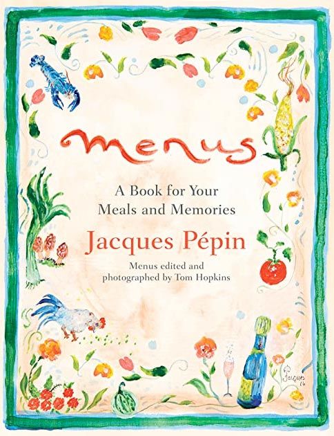 Book cover: Jacques Pépin 'Menus'