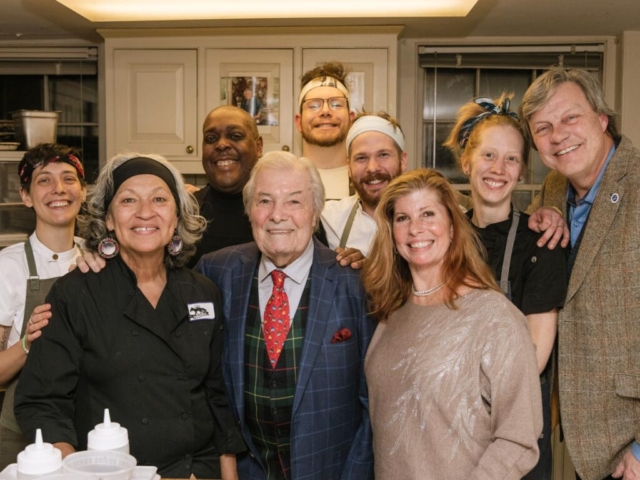 Jacques Pepin, family and friends. Photo by Catherine Dzilenski.