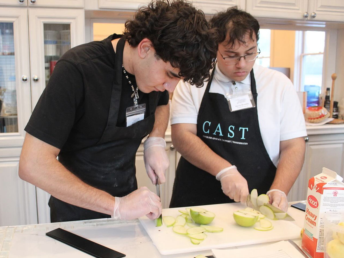 Culinary students at Center for Advocacy, Support and Transformation (CAST)