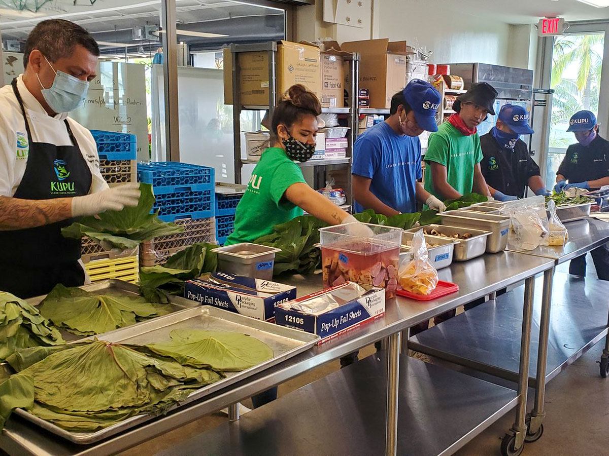 Culinary students at Kupu