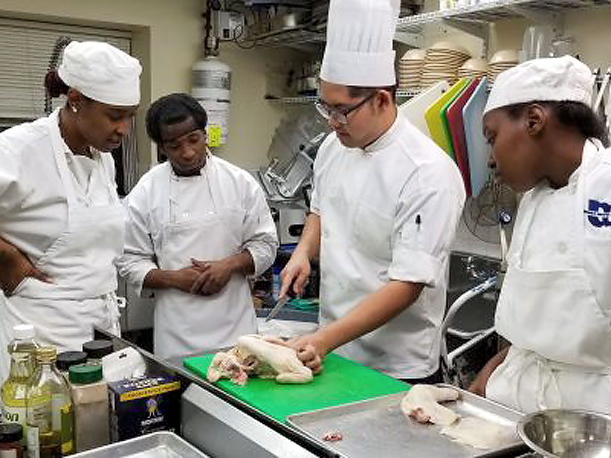 Culinary students at Mosholu Montefiore Community Center