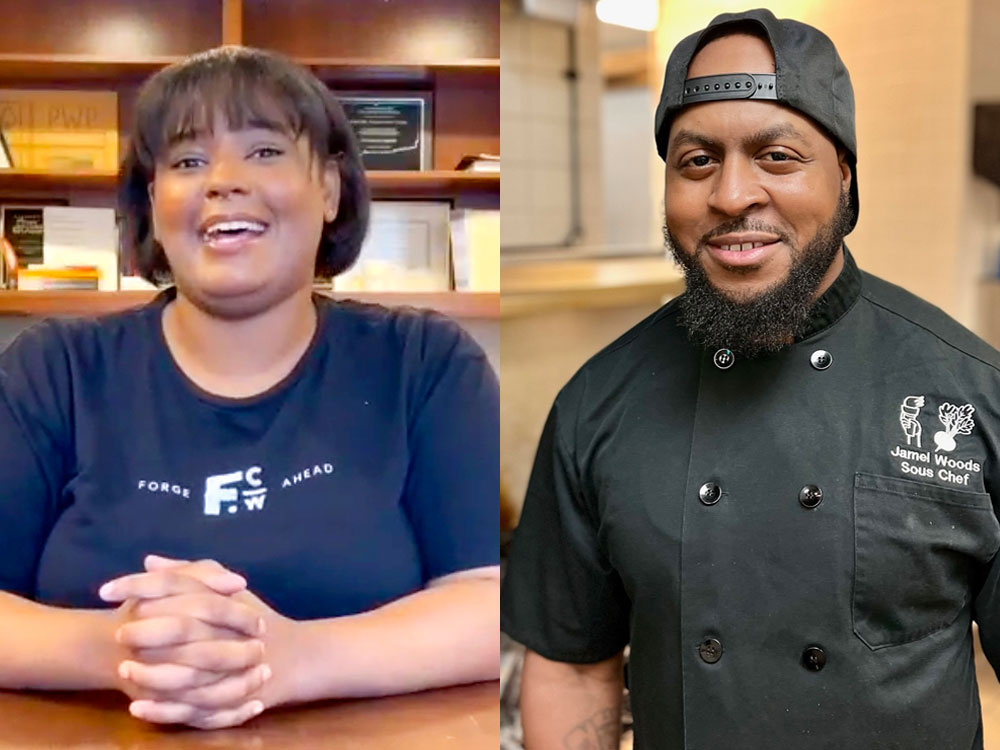 Rosa Gonzalez and Jamel Woods