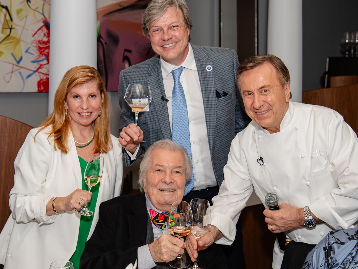 Claudine Pépin, Rollie Wesen, Daniel Boulud, Jacques Pépin