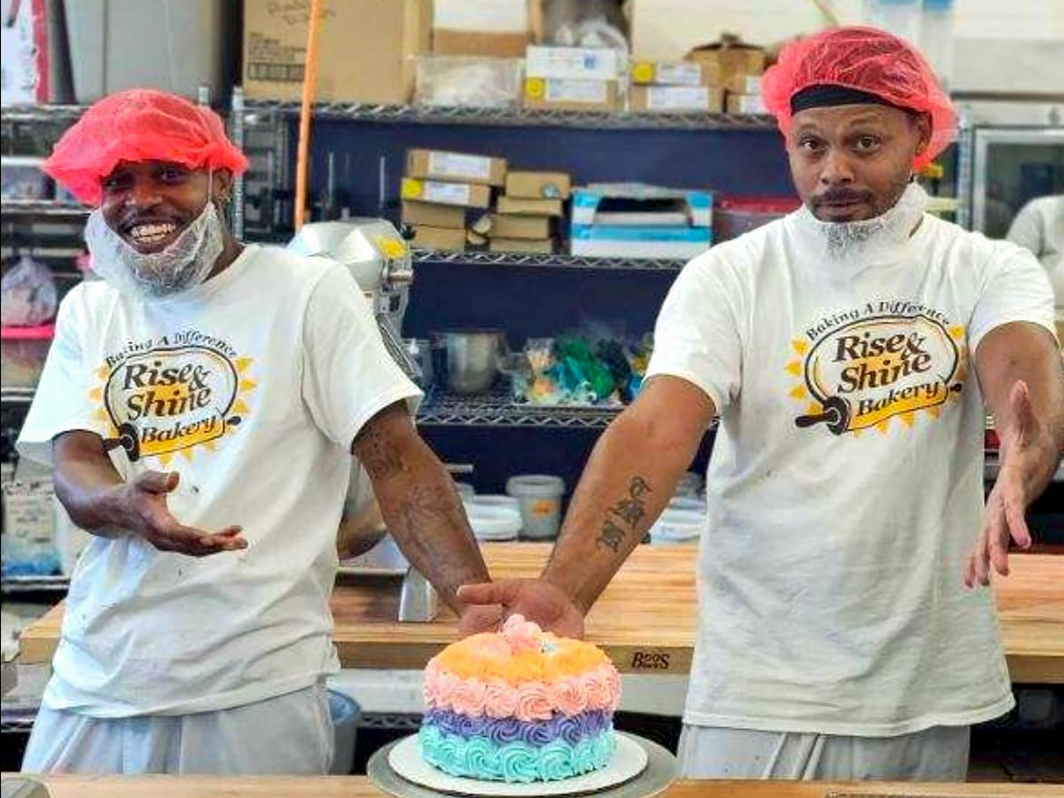 Culinary students at Rise and Shine Bakery