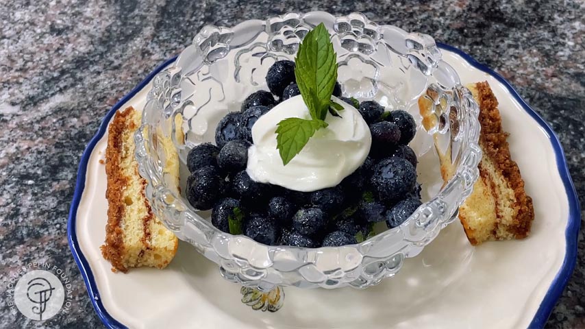 Blueberries with Lemon and Mint