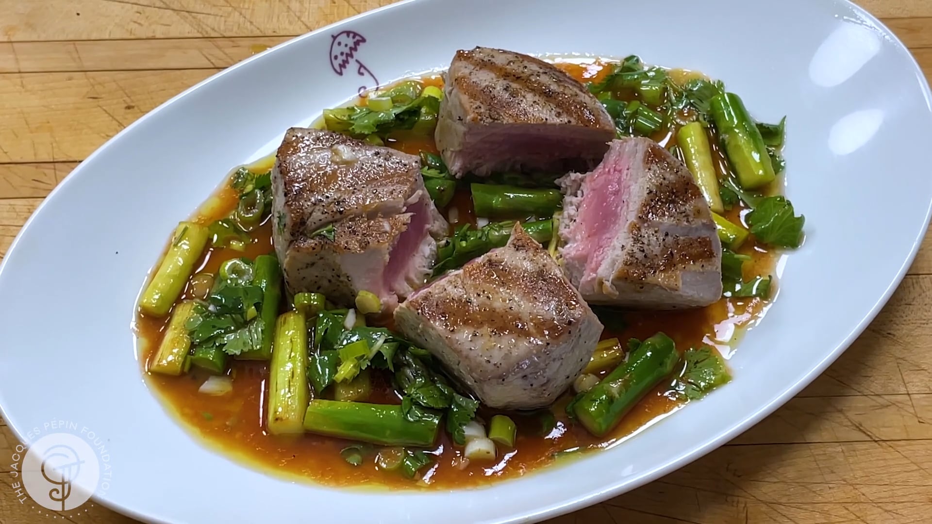 Grilled Tuna Steak with Asparagus