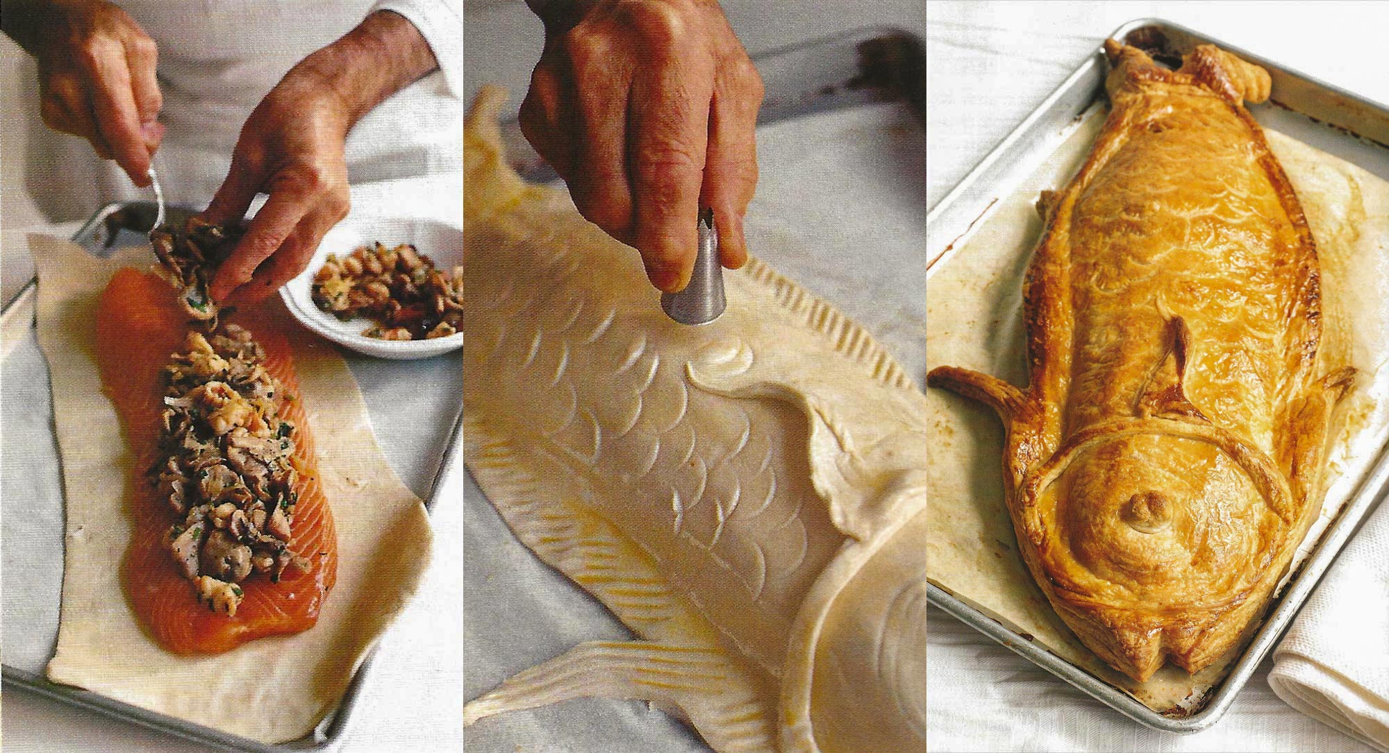 Stuffed Salmon in Flaky Dough