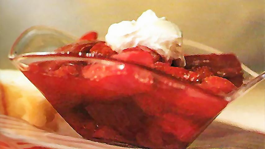 Rhubarb and Strawberry Coulis