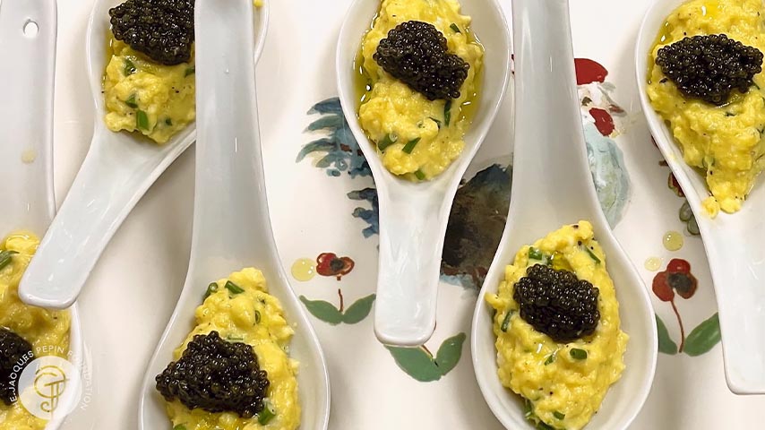 Scrambled Eggs, Truffle Oil, Caviar