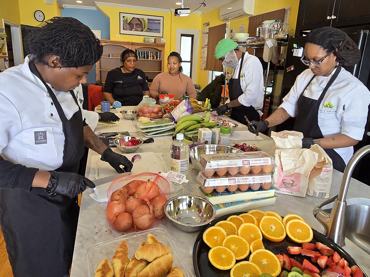 Culinary students at New Beginnings ReEntry Services